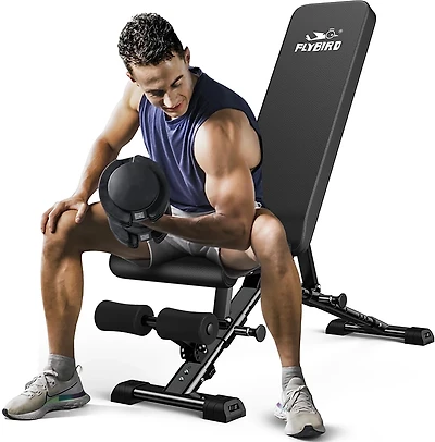 FLYBIRD Adjustable Strength Training Weight Bench