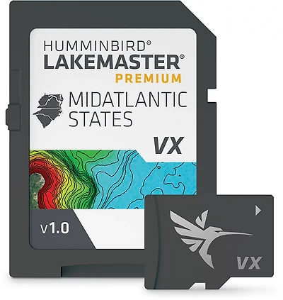 Humminbird LakeMaster Premium Mid Atlantic States V1 Micro SD Card