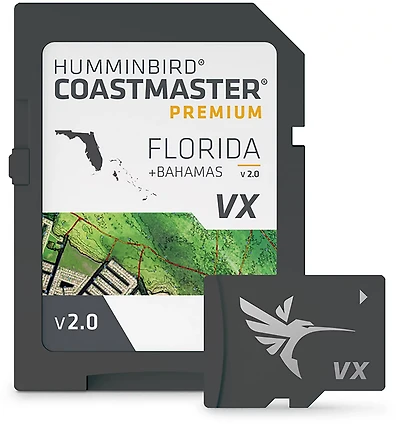 Humminbird CoastMaster Premium Florida V2 Micro SD Card with Bahamas