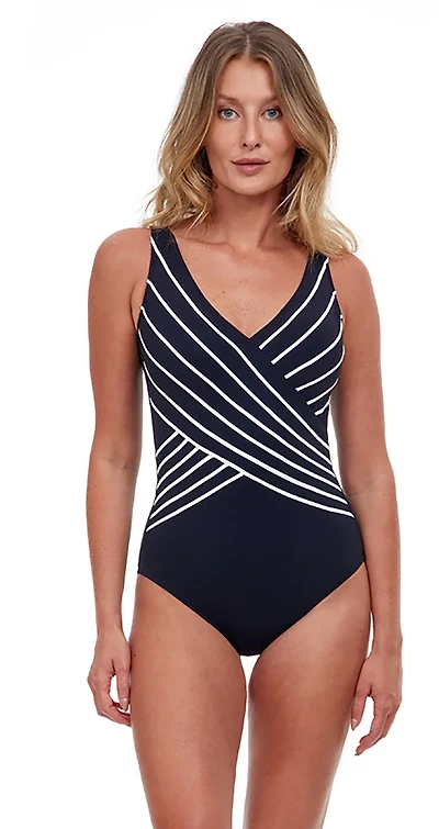 Gottex Women's Embrace V-neck Surplice One-Piece Swimsuit
