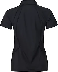 BCG Women's Tennis Piped Zip Polo Shirt