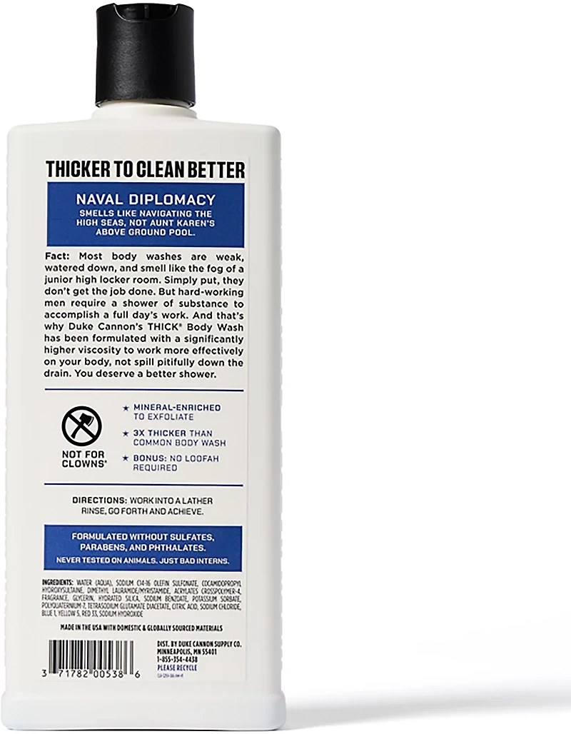 Duke Cannon 18 oz Naval Diplomacy Body Wash