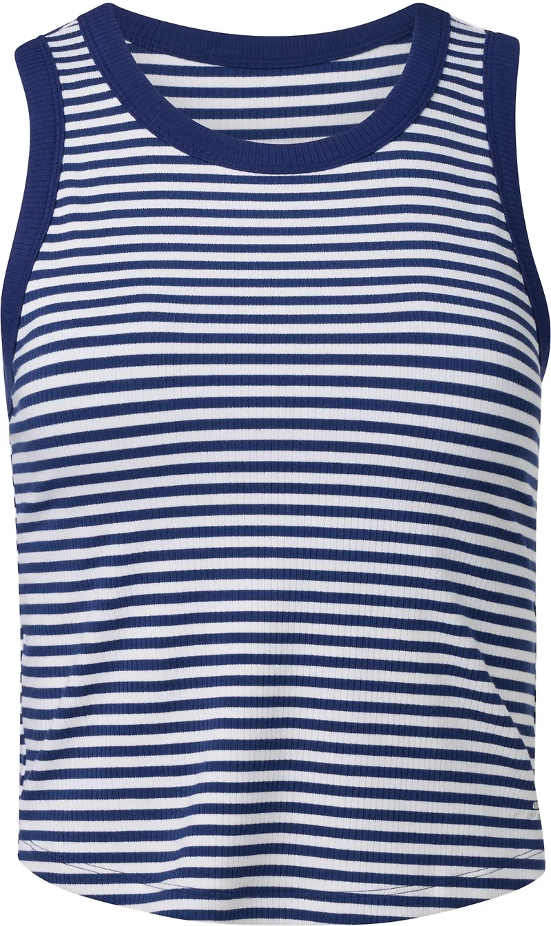 BCG Women's Low Stripe Rib Bra Tank Top
