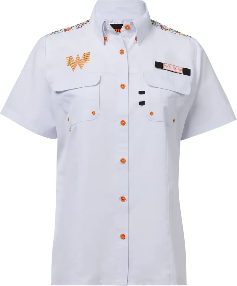 Magellan Outdoors Whataburger Women's Laguna Madre Happy Fishing Shirt