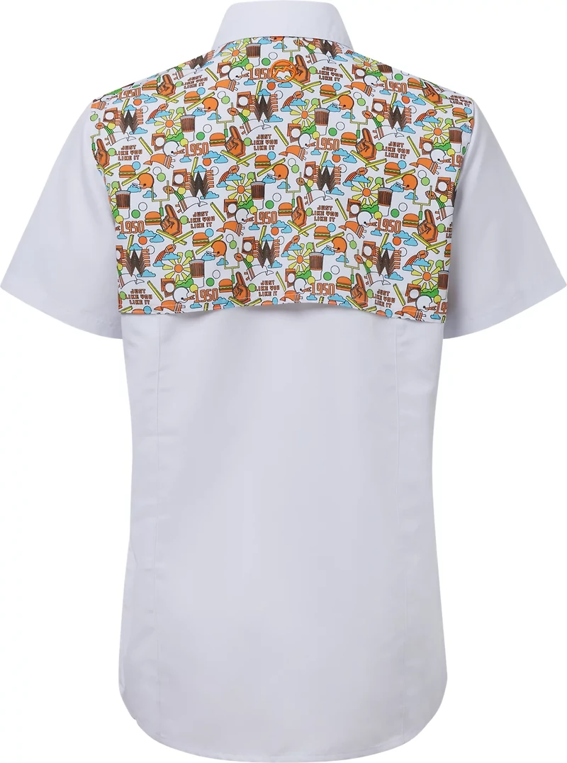 Magellan Outdoors Whataburger Women's Laguna Madre Happy Fishing Shirt