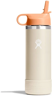 Hydro Flask Kids' 18 oz Wide Mouth Water Bottle with Straw Cap and Boot