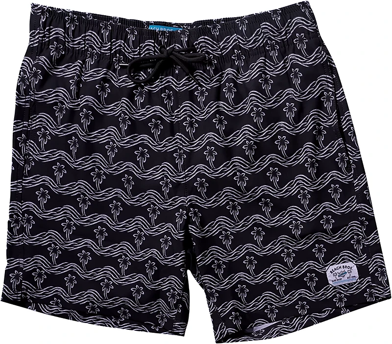 Beach Bros Men's Palm Waves Swim Trunk Shorts 6.5