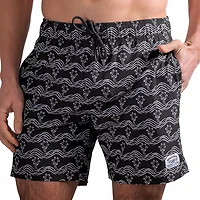 Beach Bros Men's Palm Waves Swim Trunk Shorts 6.5