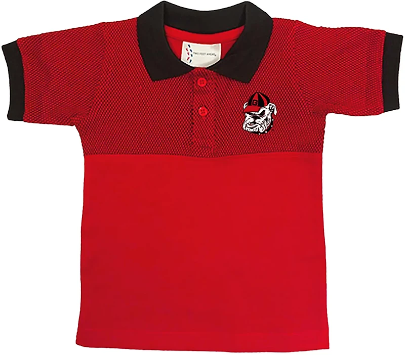 Two Feet Ahead Boys' University of Georgia Honeycomb Polo Shirt