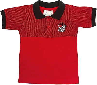 Two Feet Ahead Boys' University of Georgia Honeycomb Polo Shirt