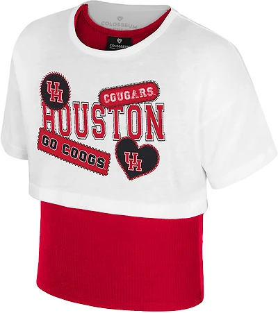 Colosseum Girls' Houston Gale 2Fer Short Sleeve Top