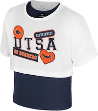 Colosseum Girls' UTSA Gale 2Fer Short Sleeve Top