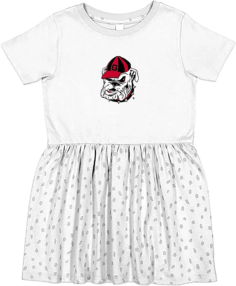 Two Feet Ahead Infant Girls' University of Georgia Polka Dot Dress