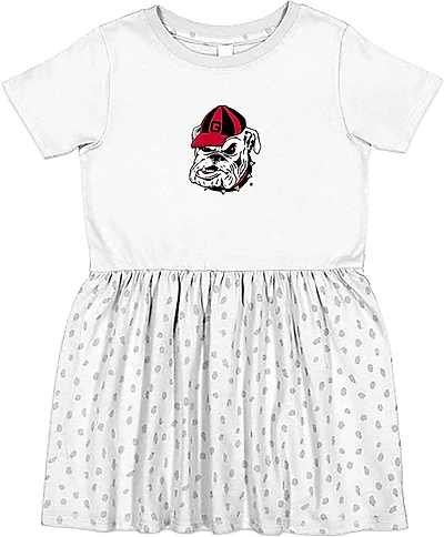 Two Feet Ahead Infant Girls' University of Georgia Polka Dot Dress