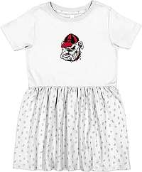 Two Feet Ahead Infant Girls' University of Georgia Polka Dot Dress