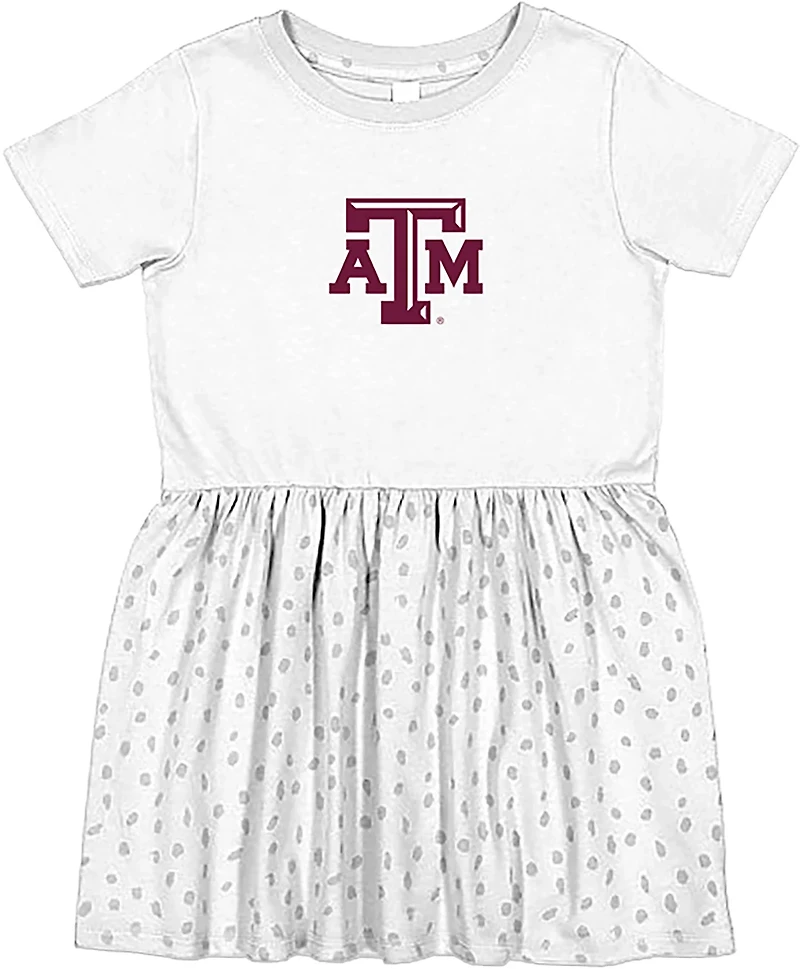 Two Feet Ahead Infant Girls' Texas A&M University Polka Dot Dress