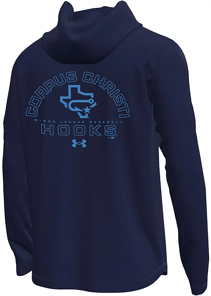 Under Armour Men's Hooks Forkball Tech Stretch Long Sleeve Hooded T-shirt