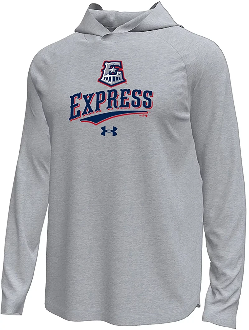 Under Armour Men's Round Rock Express Four Seam Tech Stretch Long Sleeve Hooded T-shirt
