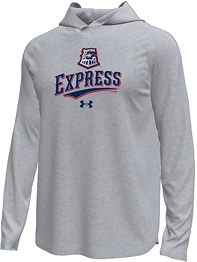 Under Armour Men's Round Rock Express Four Seam Tech Stretch Long Sleeve Hooded T-shirt