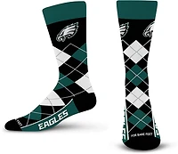 For Bare Feet Adults' Philadelphia Eagles Argyle Remix Trouser Socks