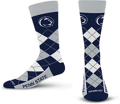 For Bare Feet Adults' Penn State Nittany Lions Argyle RemixLineUp Trouser Socks