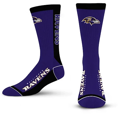 For Bare Feet Baltimore Ravens MVP Crew Socks