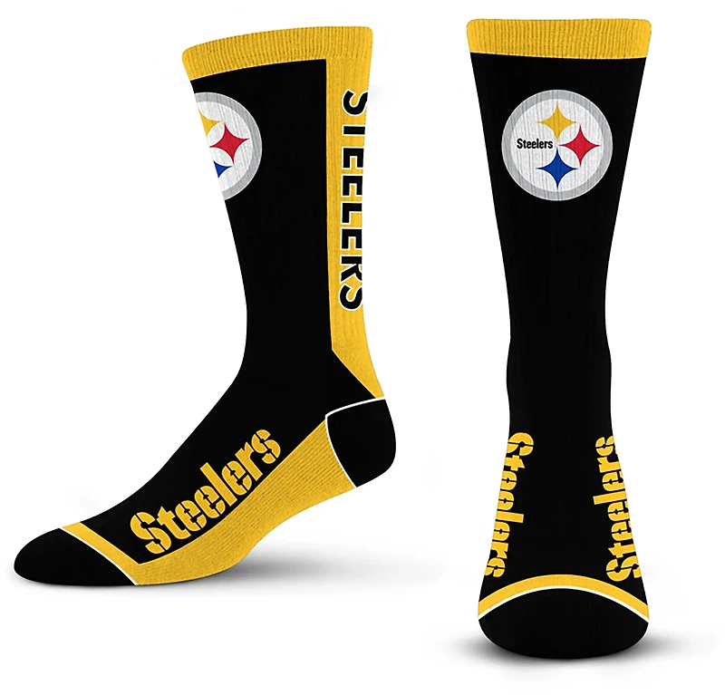 For Bare Feet Pittsburgh Steelers MVP Crew Socks