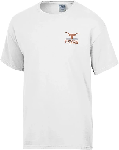Comfort Wash Men's Texas Longhorns Mascot Stripe Double Sided Short Sleeve T-shirt