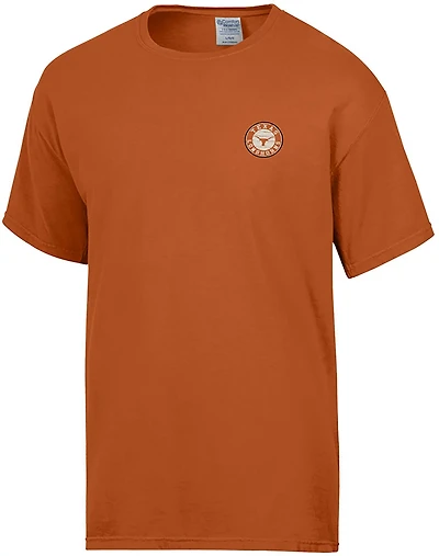 Comfort Wash Men's Texas Longhorns Logo Phrases Double Sided Short Sleeve T-shirt