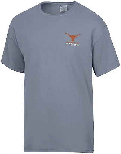 Comfort Wash Men's Texas Longhorns Mascot Logo Double Sided Short Sleeve T-shirt