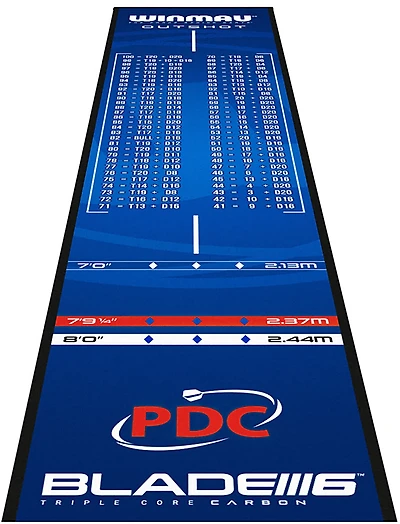 Winmau Pro Zone Outshot Soft Feel Dart Mat