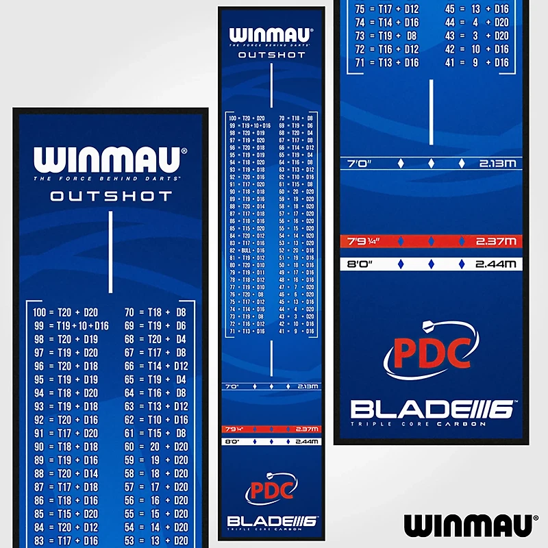 Winmau Pro Zone Outshot Soft Feel Dart Mat