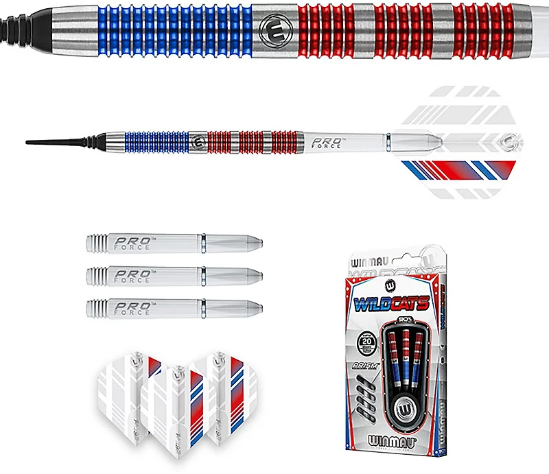 Winmau Wildcats Softip Tungsten 18 g Darts 3-Pack