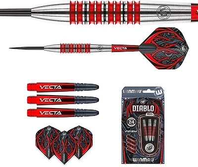 Winmau Diablo Steel Tip Pro Tungsten 24 g Darts 3-Pack