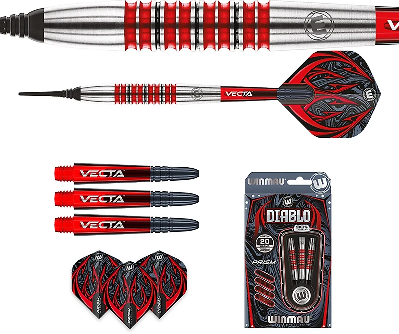 Winmau Diablo Softip Pro 90% Tungsten 20 g Darts 3-Pack