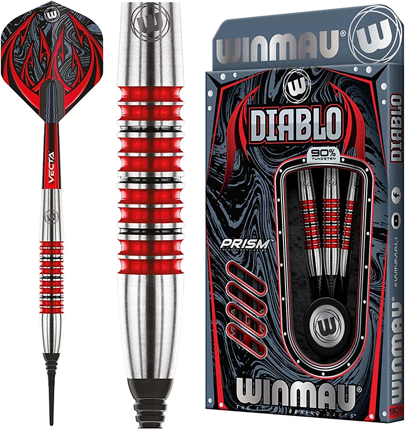 Winmau Diablo Softip Pro 90% Tungsten 20 g Darts 3-Pack