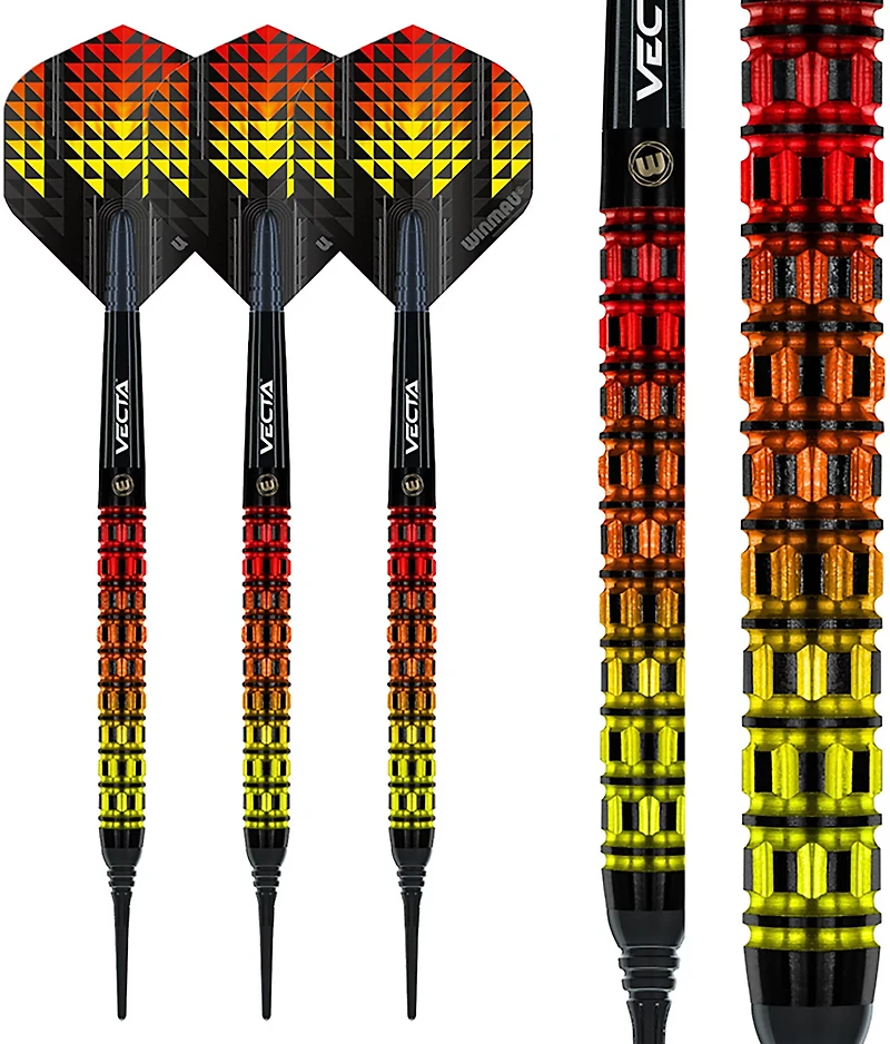 Winmau Firestorm Flame Pro Tungsten Softip 20 g Darts 3-Pack
