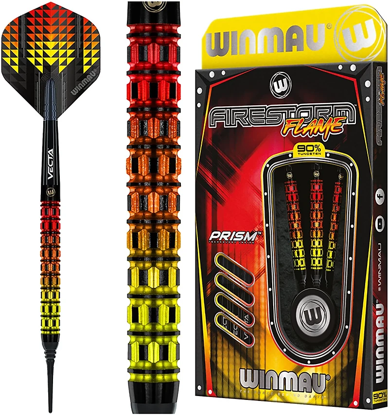 Winmau Firestorm Flame Pro Tungsten Softip 20 g Darts 3-Pack