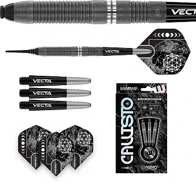 Winmau Callisto Pro 90% Tungsten Softip 24 g Darts 3-Pack