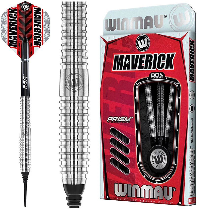 Winmau Maverick Pro Softip Tungsten 20 g Darts 3-Pack