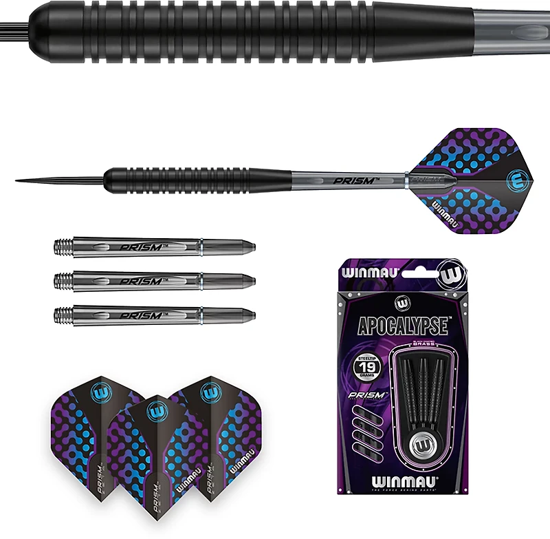 Winmau Apocalypse Brass Steel Tip Darts 3-Pack