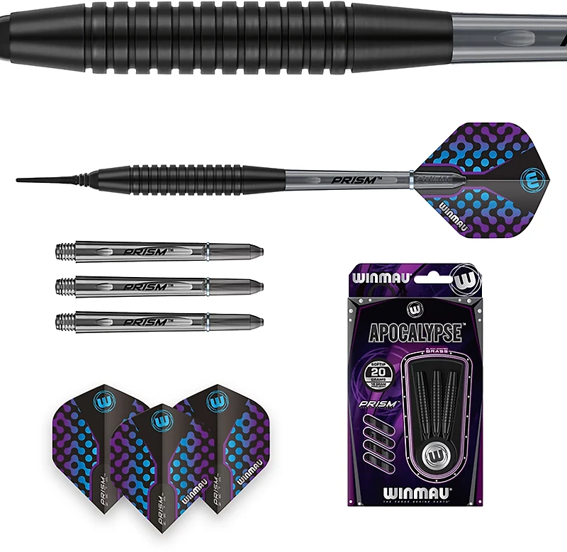 Winmau Apocalypse Brass Soft Tip 20g Darts 3-Pack