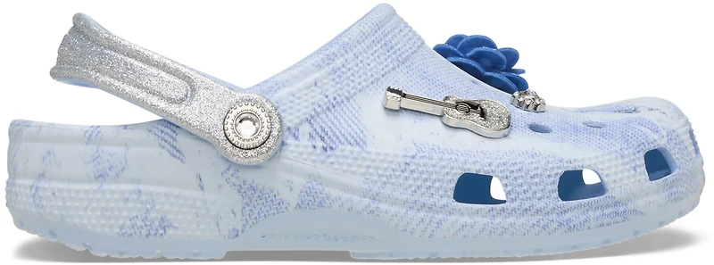 Crocs Adults' Rhinestone Denim Classic Clogs