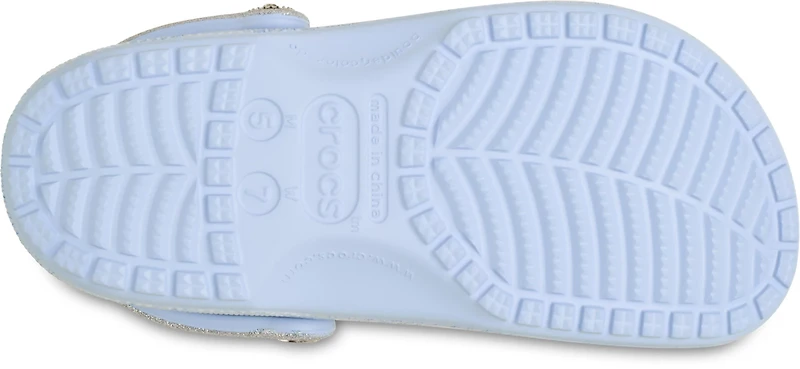 Crocs Adults' Rhinestone Denim Classic Clogs