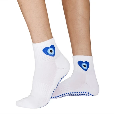 Souls. Women's Evil Eye Grip Ankle Socks