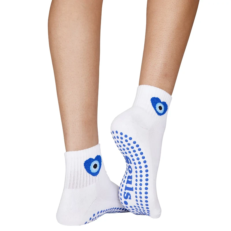Souls. Women's Evil Eye Grip Ankle Socks