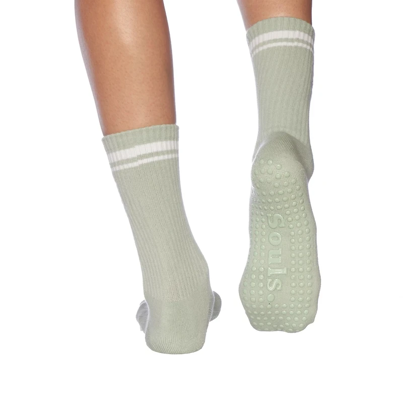 Souls. Women's Healthy & Wealthy Grip Crew Socks