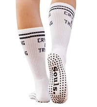Souls. Women's Crying & Trying Grip Crew Socks