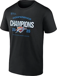 Fanatics Men's Oklahoma City Thunder 2025 Conference Champions Roster Buzzer Beater Short Sleeve T-Shirt