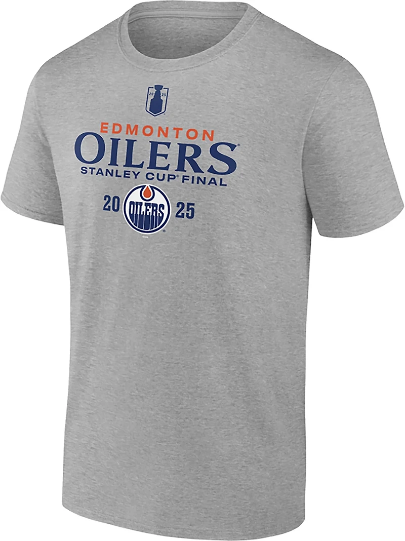 Fanatics Men's Edmonton Oilers 2025 NHL Conference Finals Participant Roster Cotton Short Sleeve T-Shirt